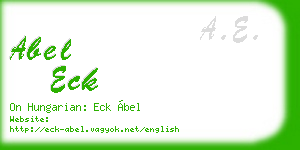 abel eck business card